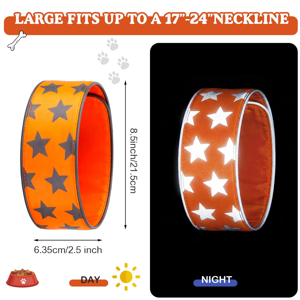 High-Visibility Reflective Dog Collars – 2 Pack