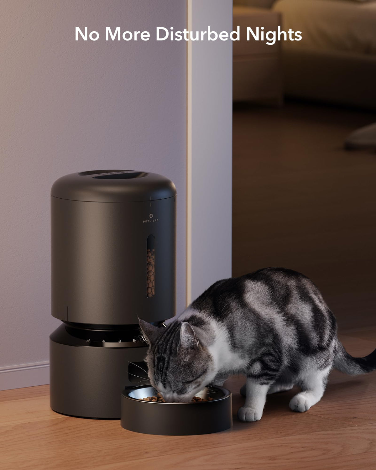 5L Automatic Cat Feeder With Dual Steel Bowls