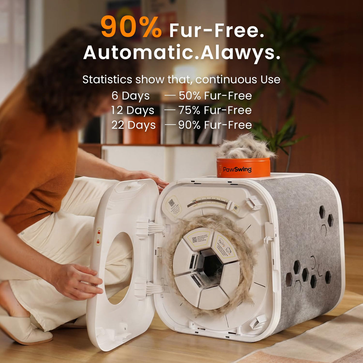 Cat Self-Grooming House With Tongue-Inspired Brush