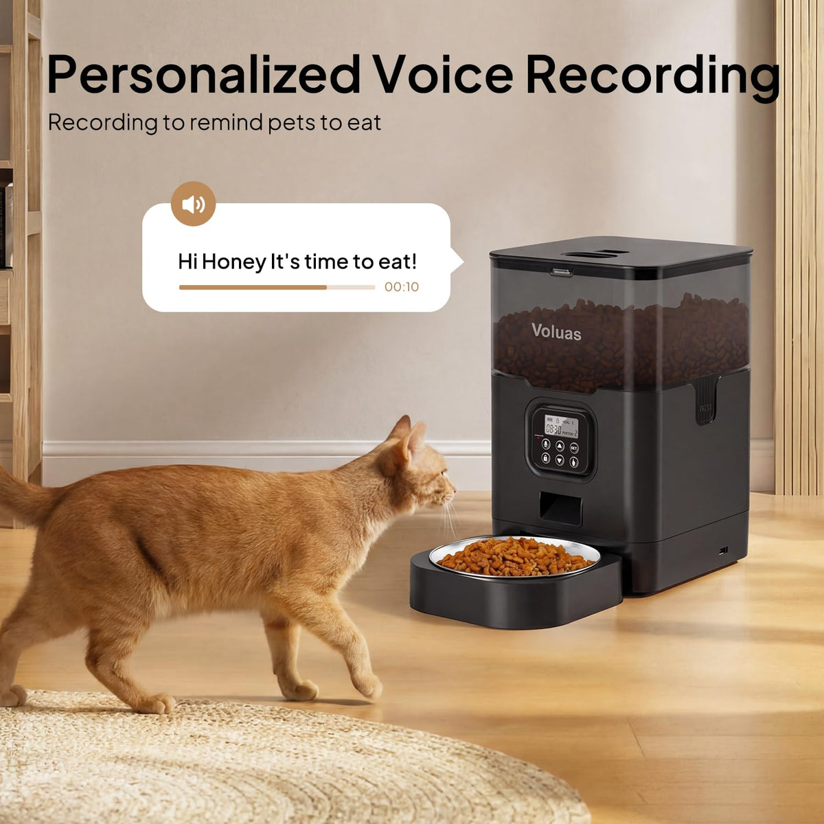 Automatic Pet Feeder With Timed Meal Scheduling