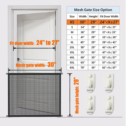 Mesh Dog Gate for Stairs & Doorways