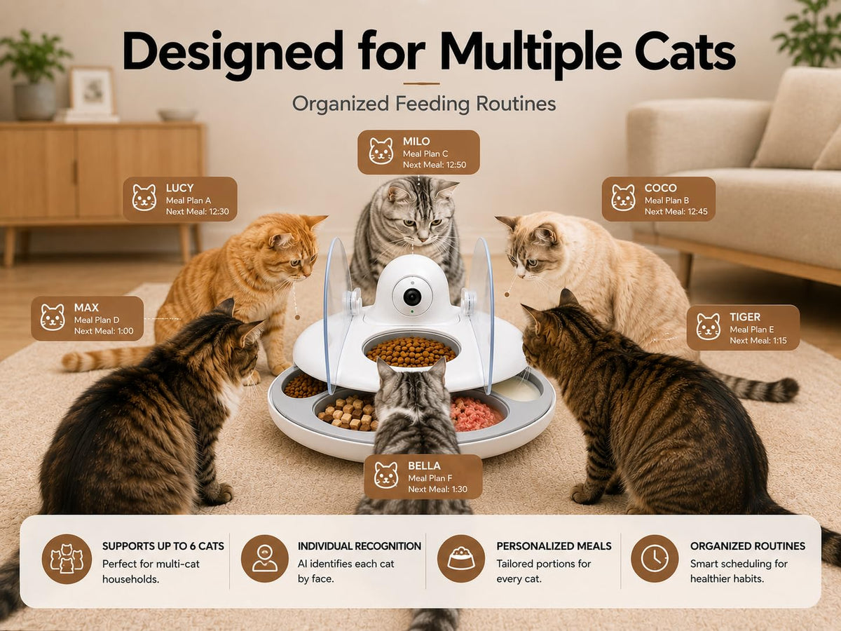 AI Smart Cat Feeder With Face Recognition