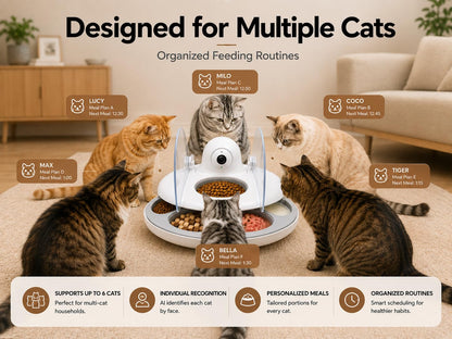 AI Smart Cat Feeder With Face Recognition