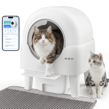 Self-Cleaning Litter Box With Smart App Control