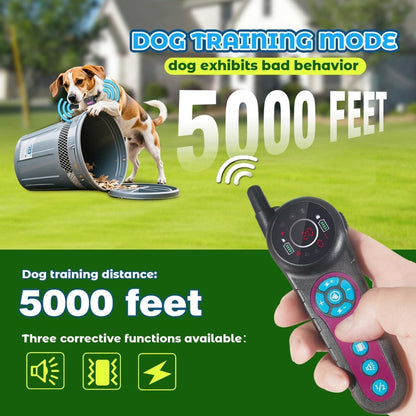 Wireless Dog Fence & Training Collar System