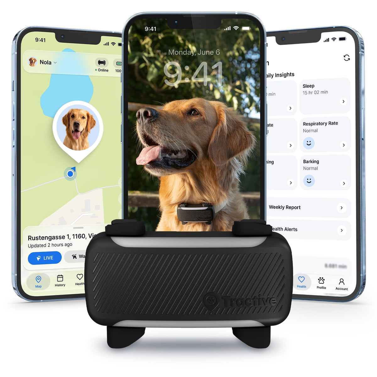 XL Smart Dog GPS Tracker With Virtual Fence