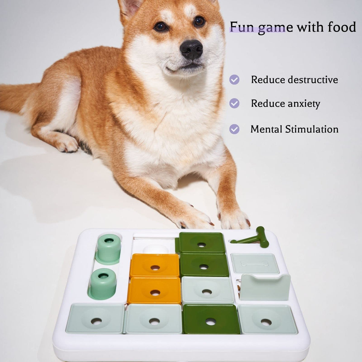 3-Level Dog Puzzle Toy for Mental Stimulation