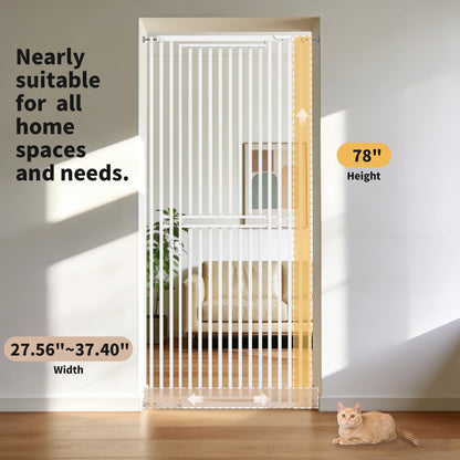 Extra Tall Cat Gate With No-Drill Installation