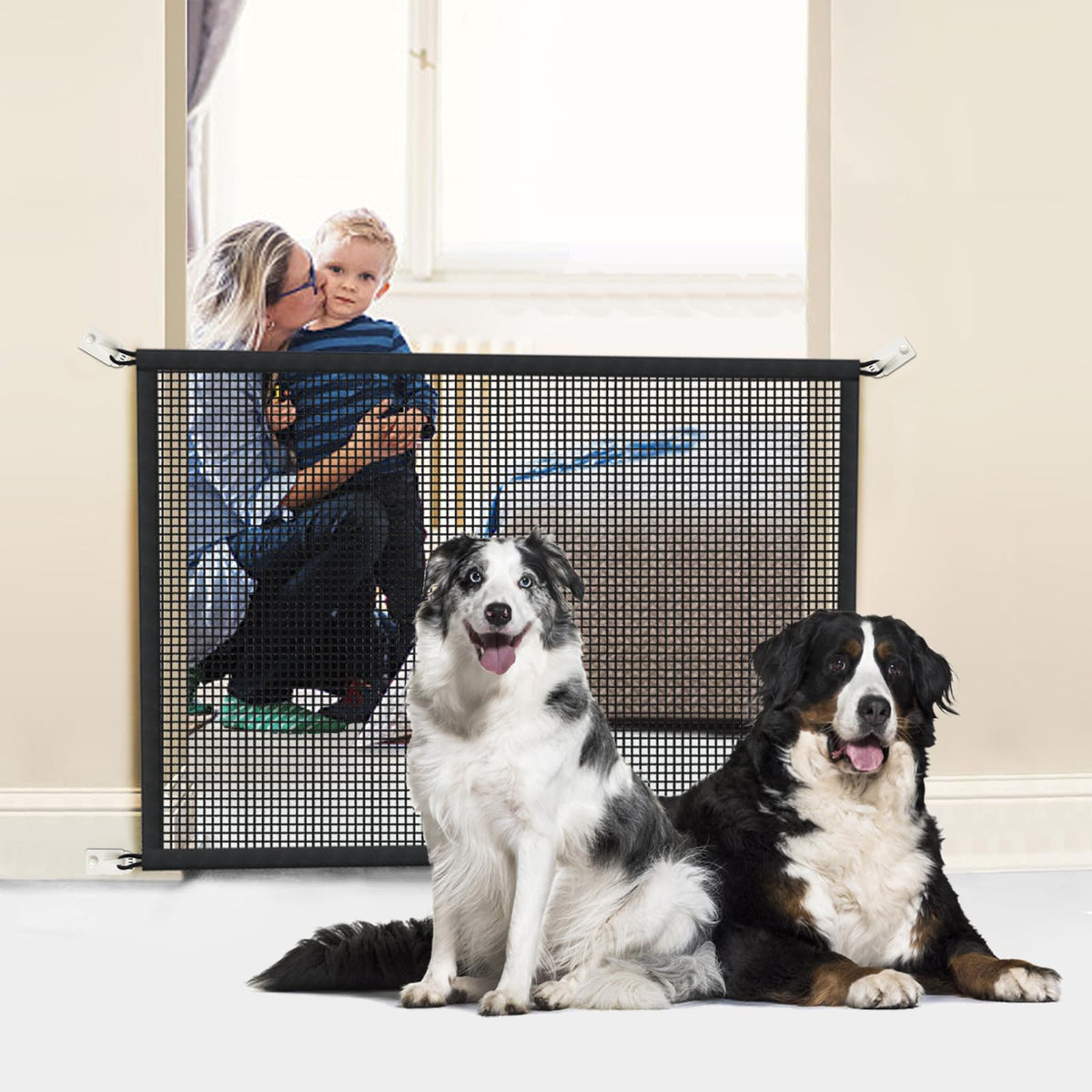Mesh Dog Gate for Stairs & Doorways