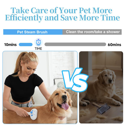 Pet Steam Brush for Dogs & Cats