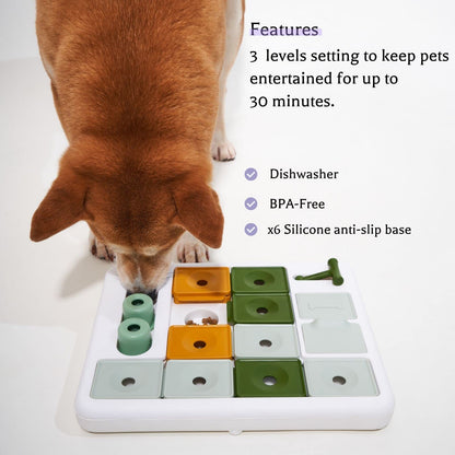 3-Level Dog Puzzle Toy for Mental Stimulation