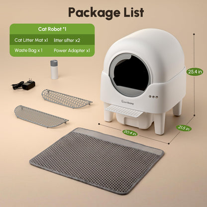 Self-Cleaning Litter Box With Smart App Control