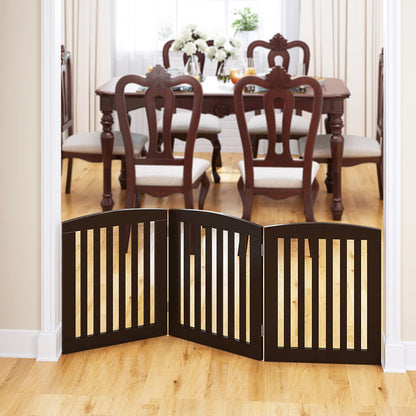 Wooden Freestanding Foldable Dog Gate