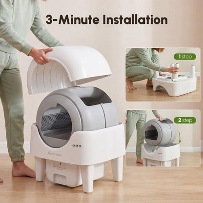 Self-Cleaning Litter Box With Smart App Control