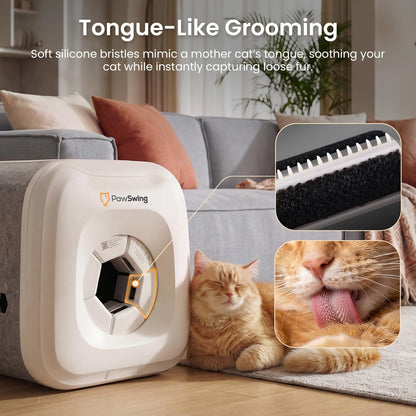 Cat Self-Grooming House With Tongue-Inspired Brush