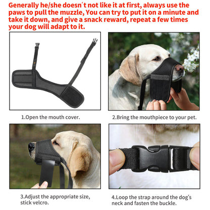 Soft Breathable Mesh Dog Muzzle