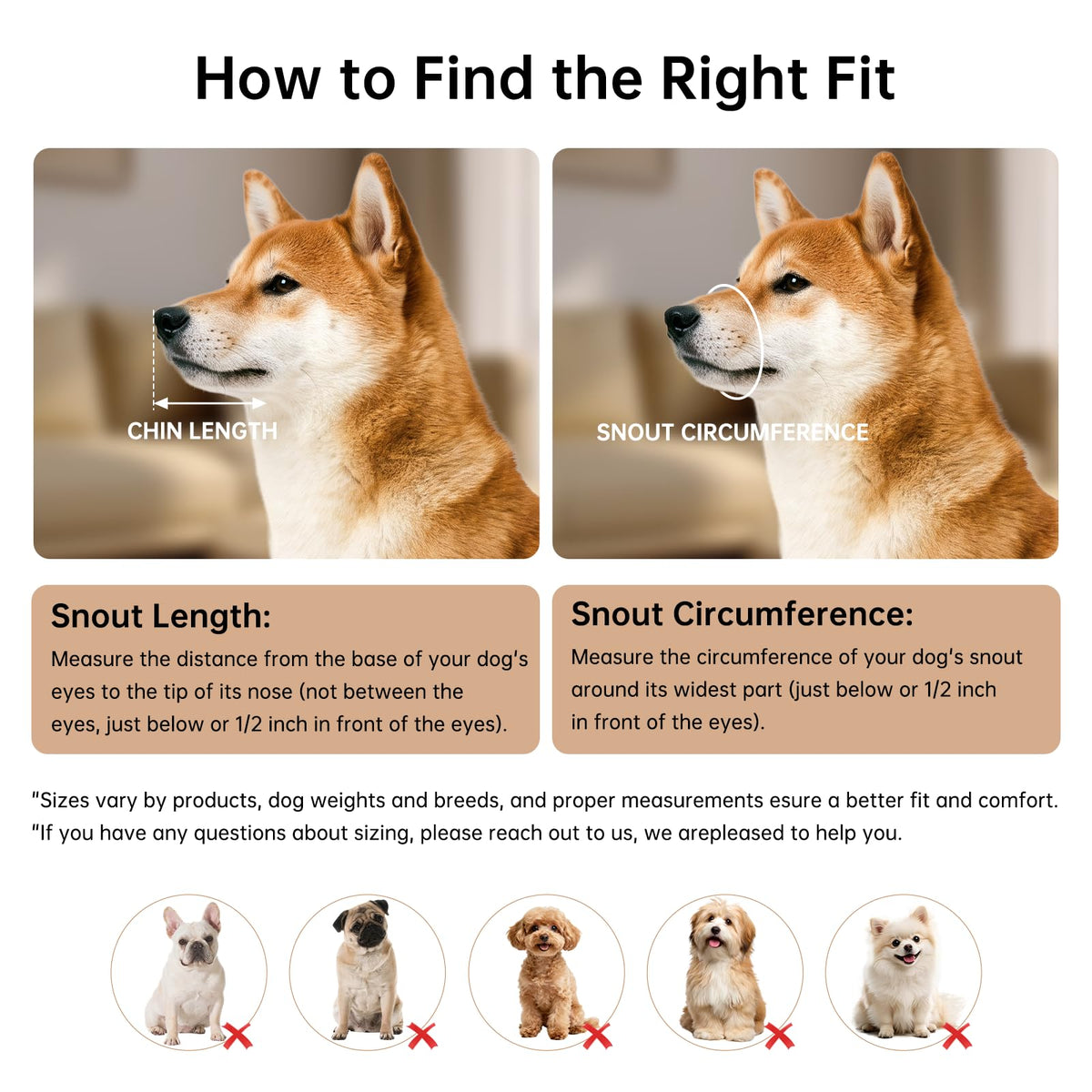 Breathable Basket Dog Muzzle for Medium & Large Dogs