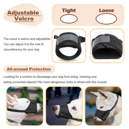 Soft Breathable Mesh Dog Muzzle
