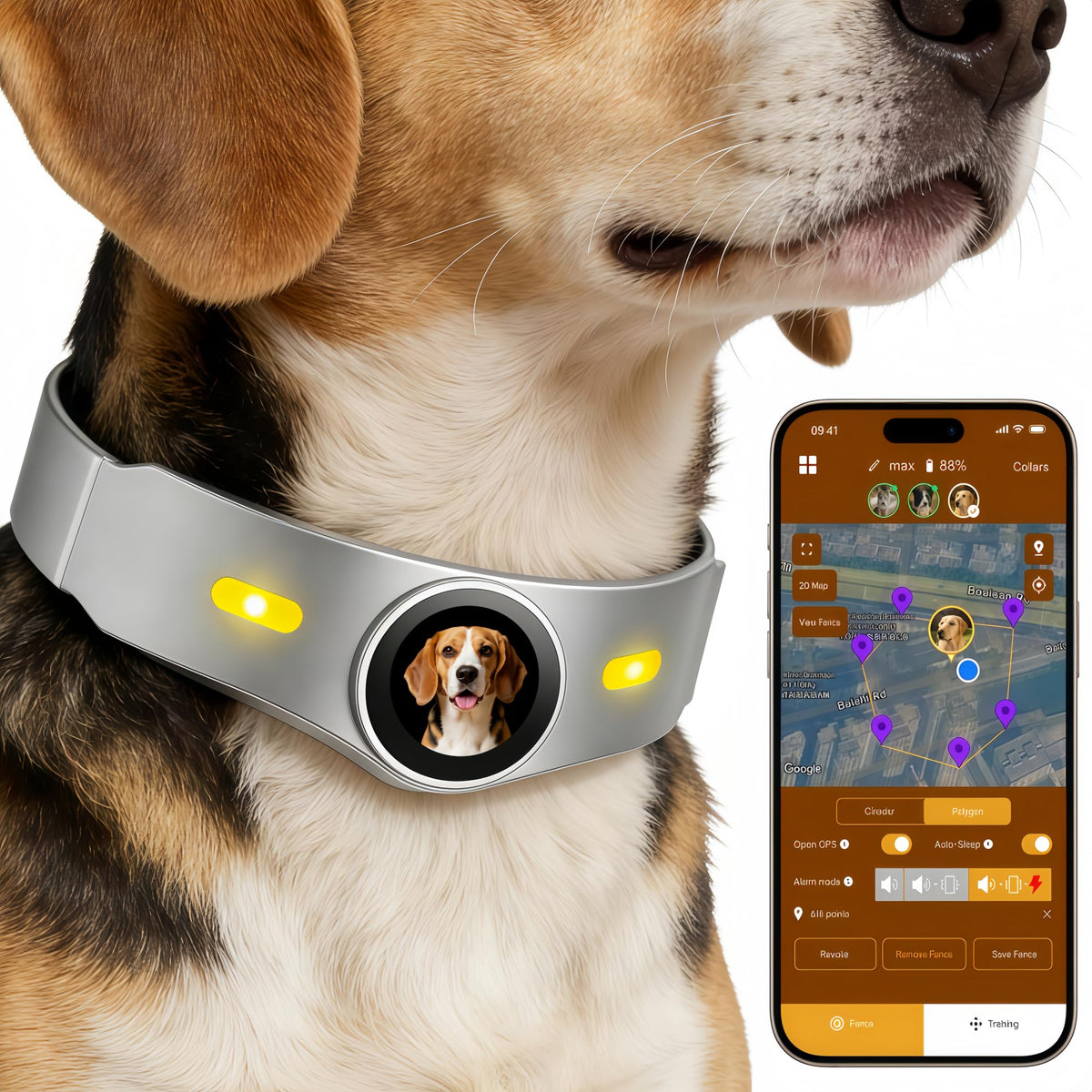 GPS Wireless Dog Fence System With Free App
