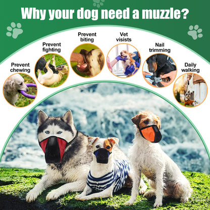 Shinylin 6 Sizes Dog Muzzle Basket Air Mesh Muzzle