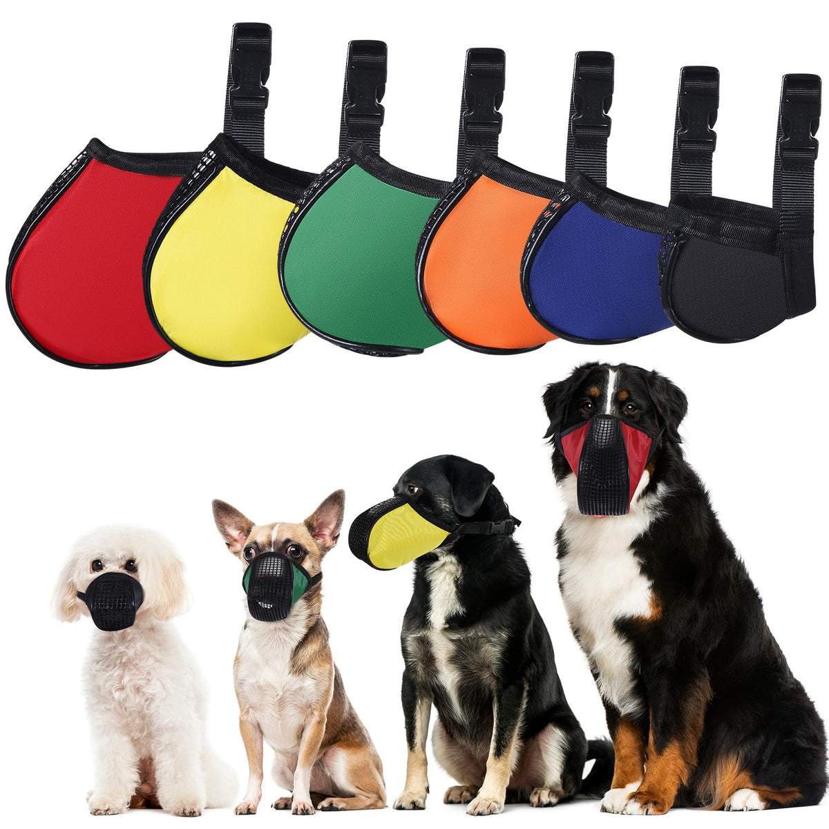 Shinylin 6 Sizes Dog Muzzle Basket Air Mesh Muzzle