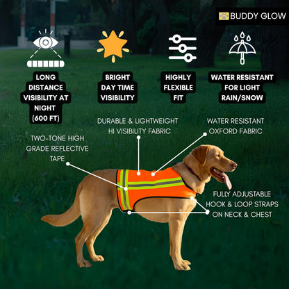 High-Visibility Reflective Dog Safety Vest