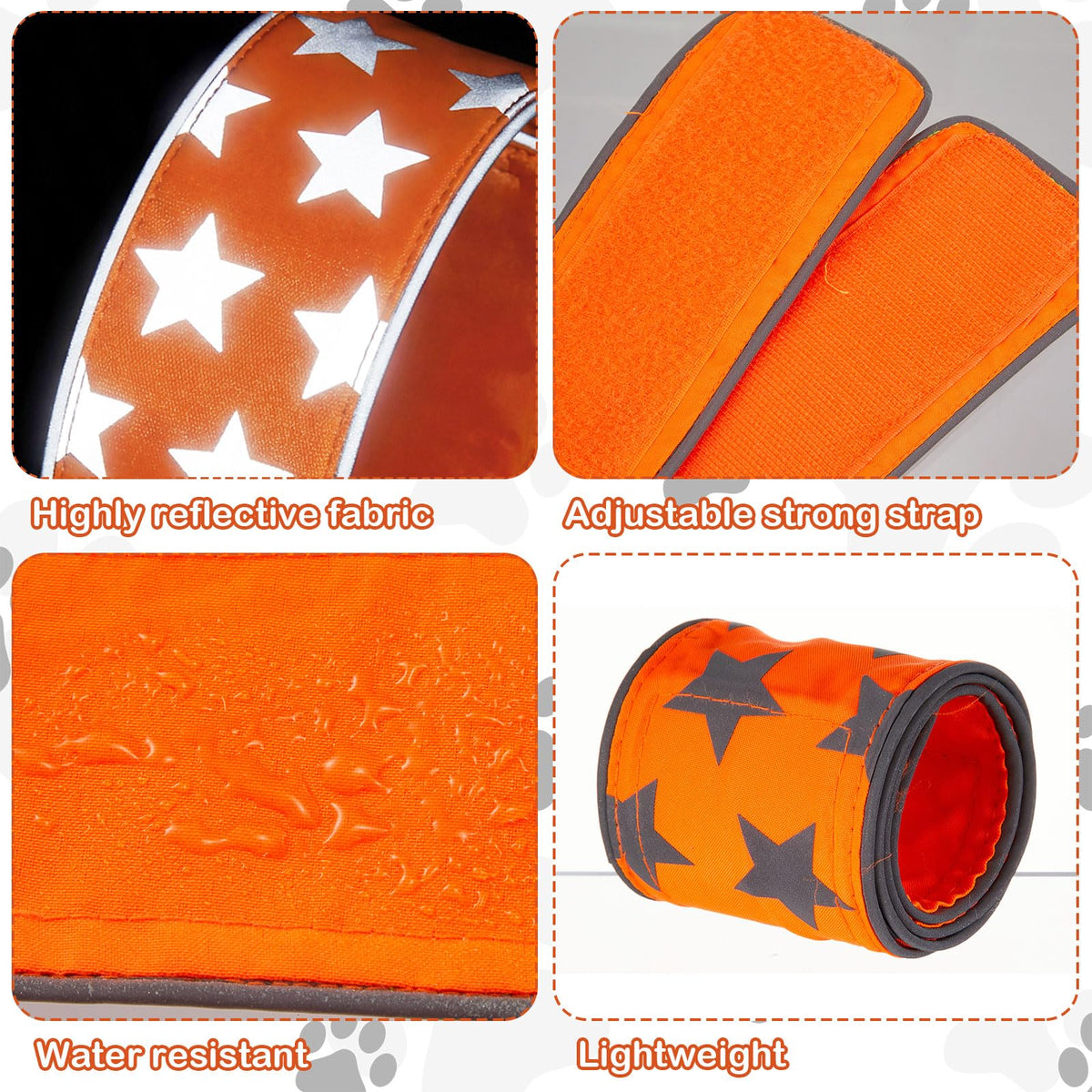 High-Visibility Reflective Dog Collars – 2 Pack