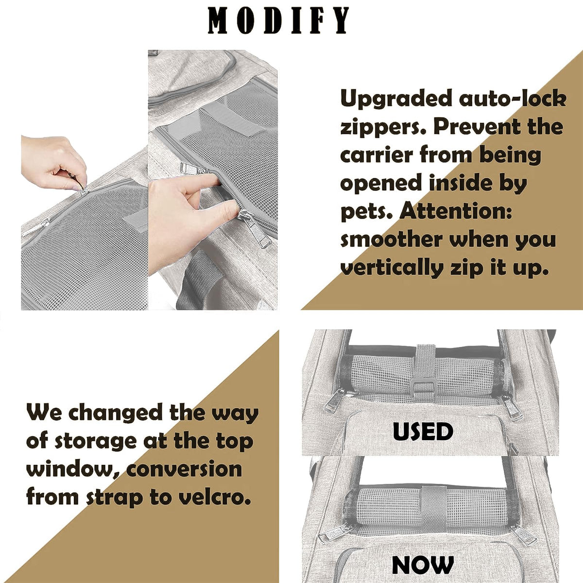 Soft-Sided Pet Carrier for Large & Medium Cats