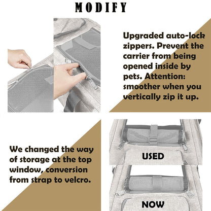 Soft-Sided Pet Carrier for Large & Medium Cats
