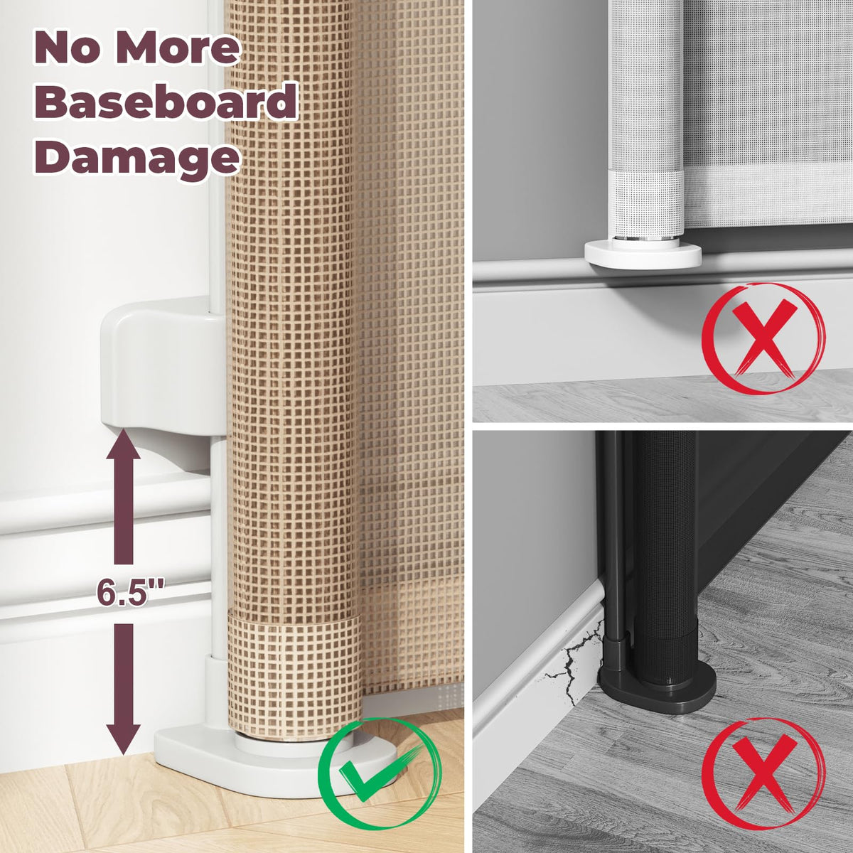 Retractable Mesh Dog Gate for Stairs & Doorways