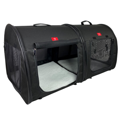 Portable 2-in-1 Double Pet Travel Kennel