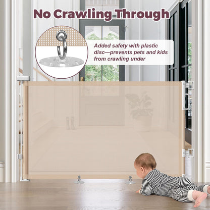 Retractable Mesh Dog Gate for Stairs & Doorways