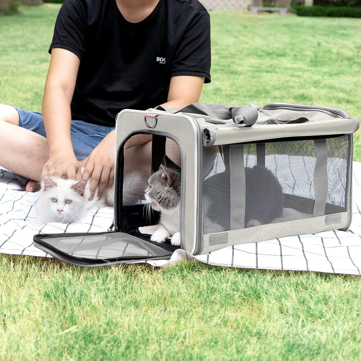 Soft-Sided Pet Carrier for Large & Medium Cats