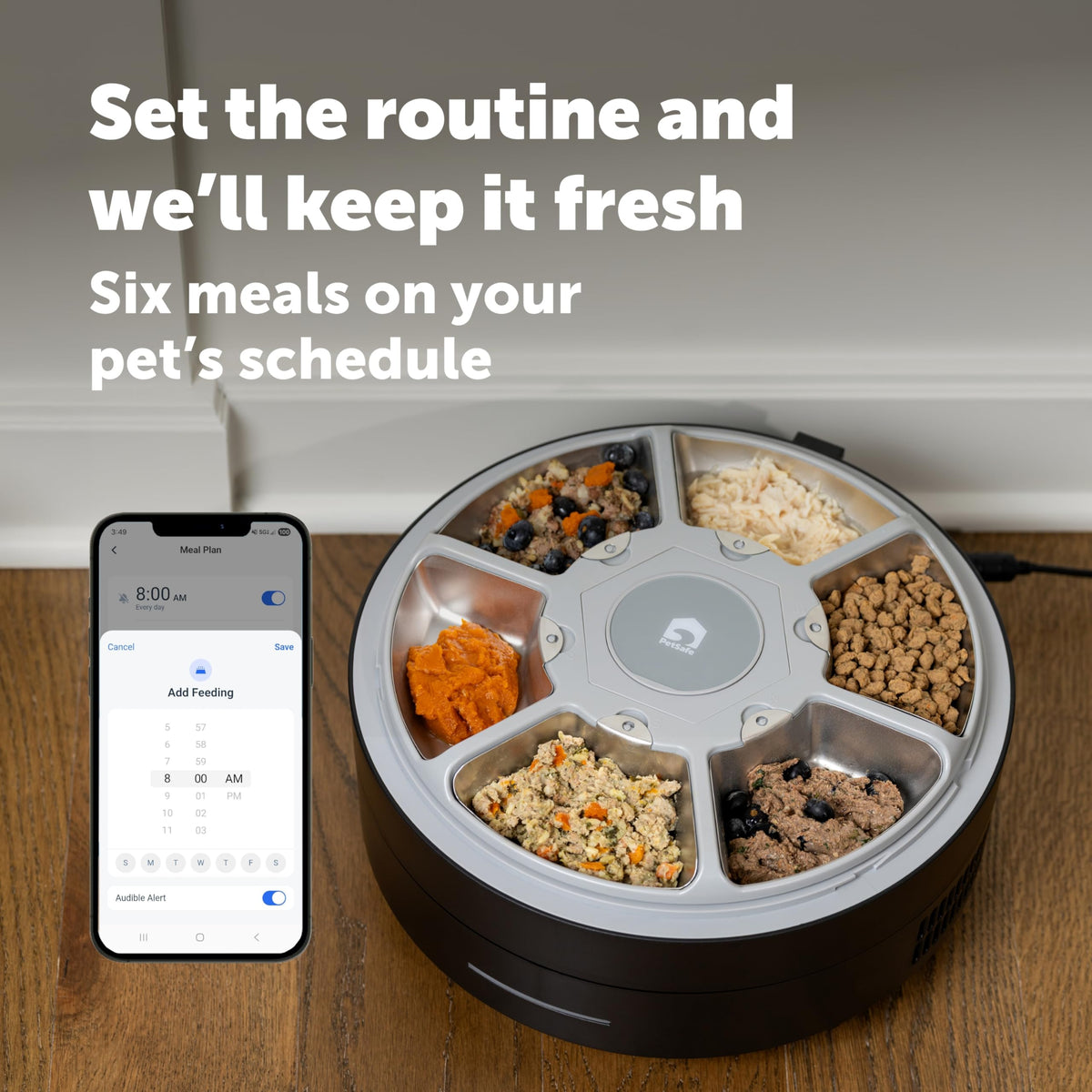 Refrigerated Pet Feeder With 6 Fresh Meals