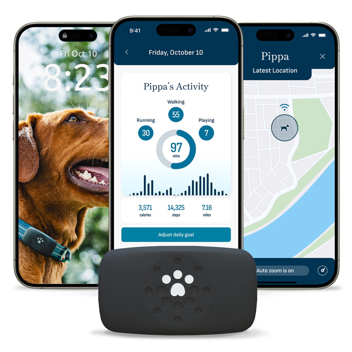petivity Smart GPS and Activity Dog Tracker Tag