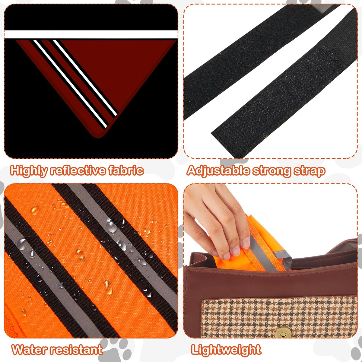 High-Visibility Reflective Dog Bandanas – 2 Pack