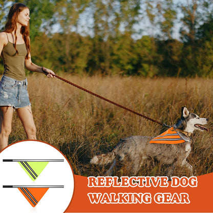 High-Visibility Reflective Dog Bandanas – 2 Pack