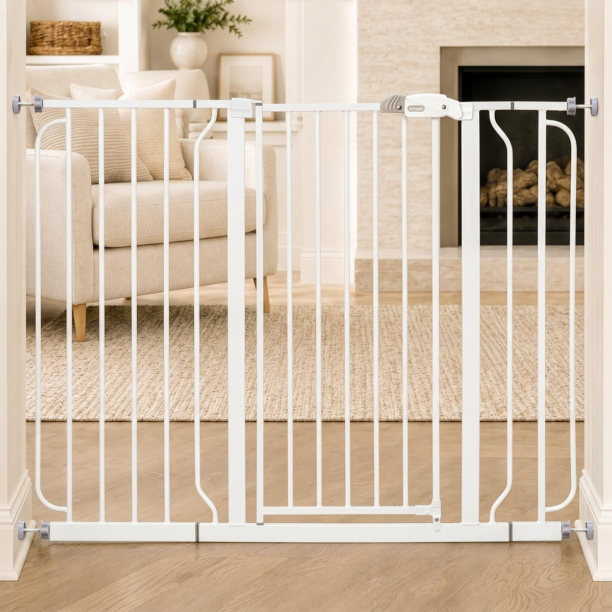 Extra Wide Walk-Through Dog Gate