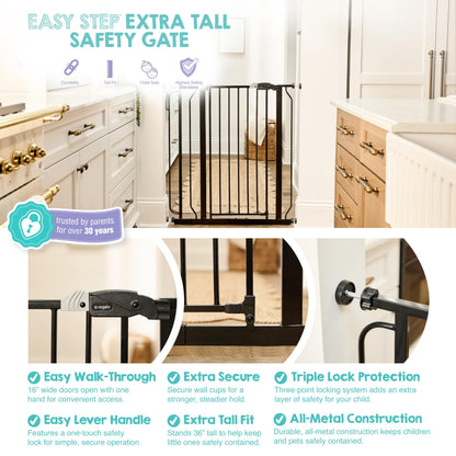Extra Wide Walk-Through Dog Gate