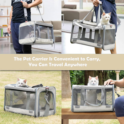Soft-Sided Pet Carrier for Large & Medium Cats